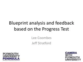 Blueprint analysis and feedback based on the Progress Test