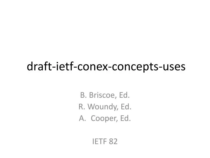 draft ietf conex concepts uses