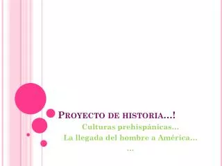 proyecto de historia