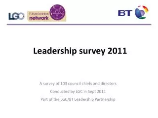 Leadership survey 2011