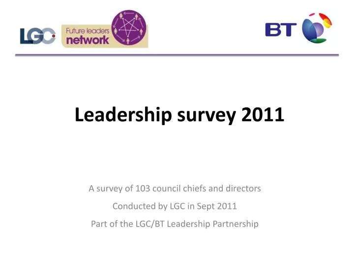leadership survey 2011