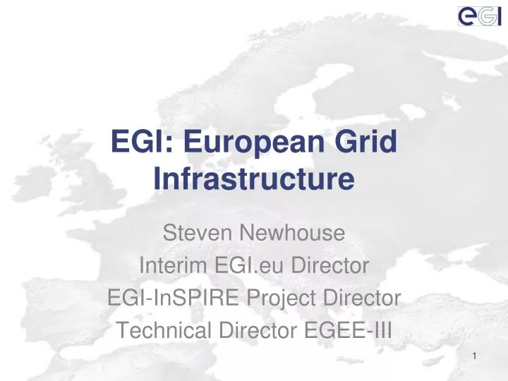 egi european grid infrastructure