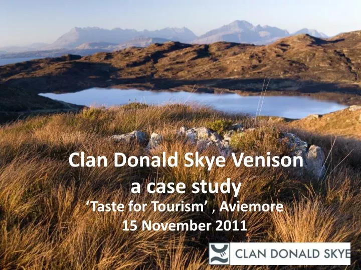 clan donald skye venison a case study