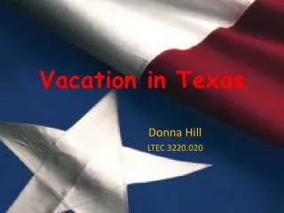 Vacation in Texas
