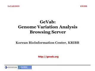GeVab : Genome Variation Analysis Browsing Server
