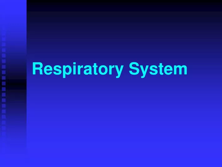 respiratory system