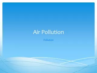 air pollution