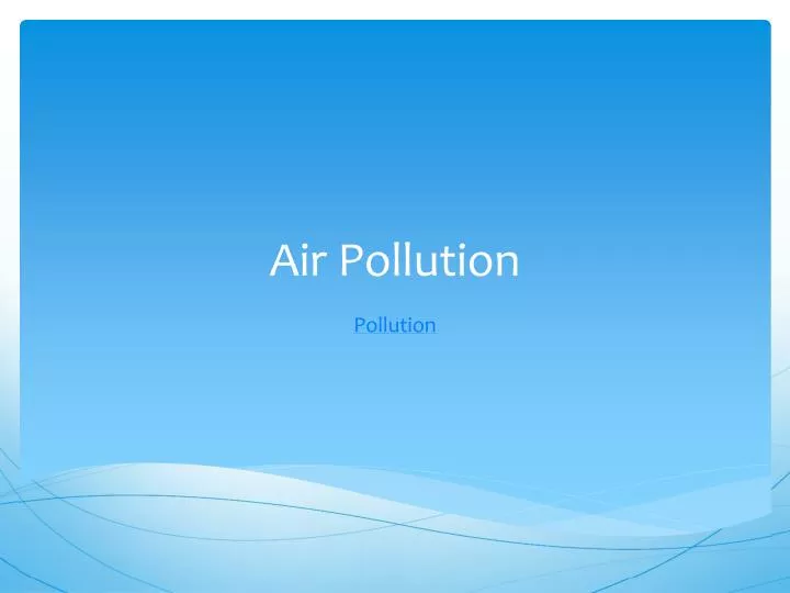 air pollution