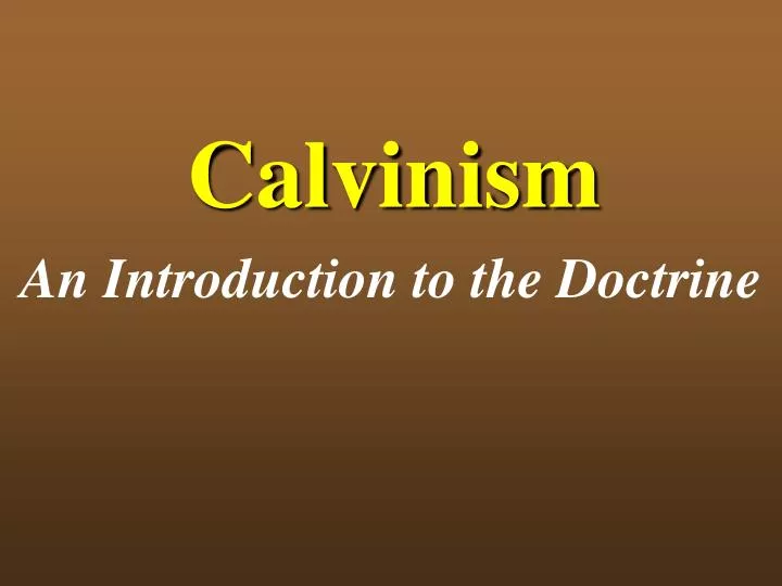 calvinism