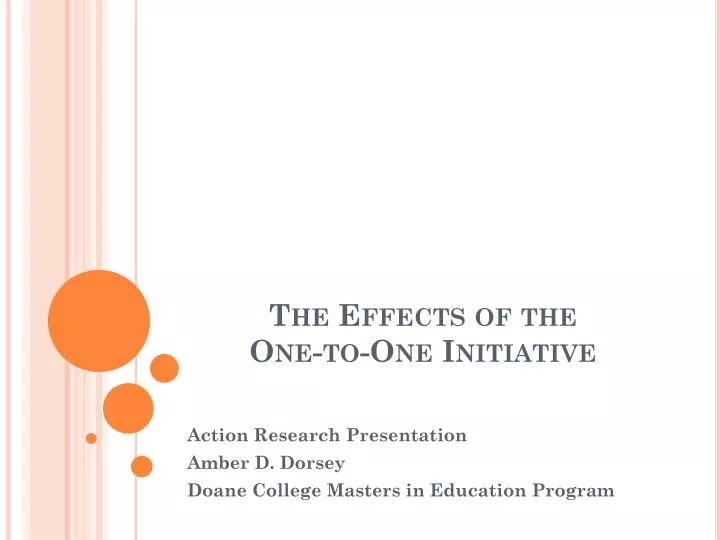 the effects of the one to one initiative