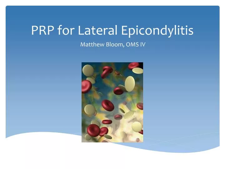 prp for lateral epicondylitis