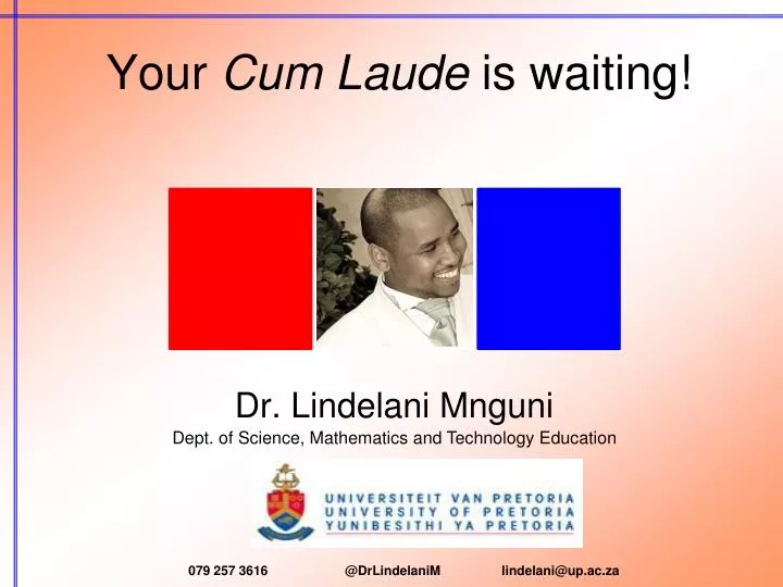 your cum laude is waiting