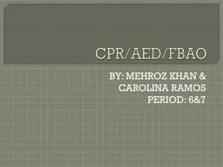 CPR/AED/FBAO