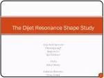The Dijet Resonance Shape Study