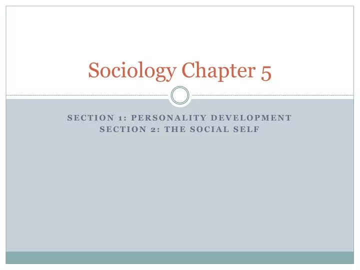 sociology chapter 5