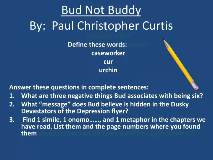 bud not buddy by paul christopher curtis