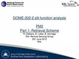 GOME-2 FM202-2: PM2 Slit function analysis