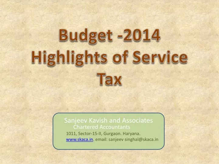 budget 2014 highlights of service tax