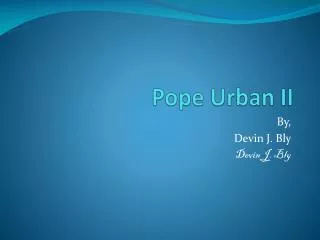 Pope Urban II