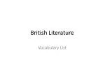 British Literature - slide 1