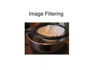 Image Filtering