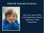 Gifted &amp; Talented Students - slide 1