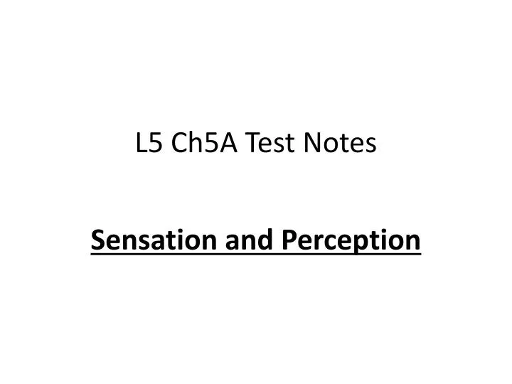 l5 ch5a test notes