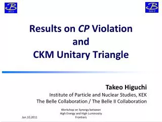 Results on CP Violation and CKM Unitary Triangle