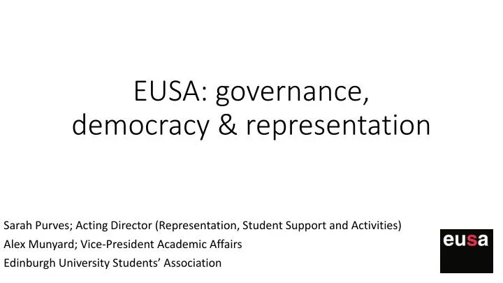 eusa governance democracy representation