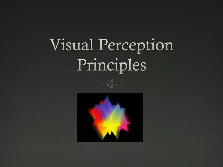 visual perception principles