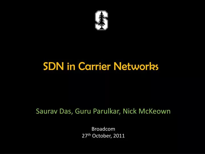 sdn in carrier networks