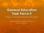 General Education Task Force II - slide 1