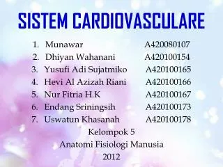 sistem cardiovasculare