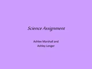 science assignment