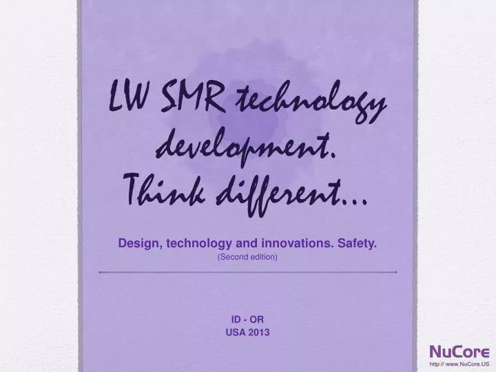 lw smr technology development think different