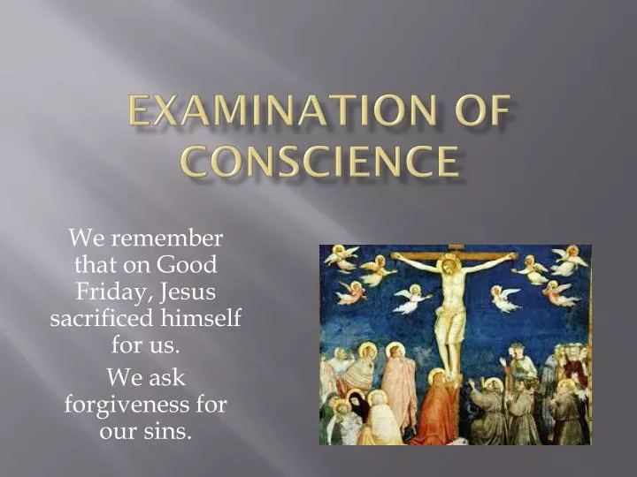 examination of conscience