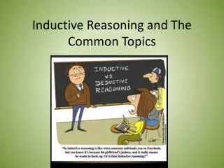 Inductive Reasoning and The Common Topics