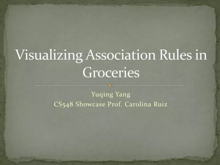 visualizing association r ules in groceries