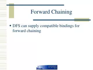 Forward Chaining