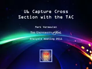 U6 Capture Cross Section with the TAC