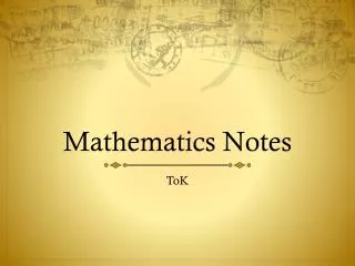 Mathematics Notes