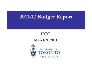 2011-12 Budget Report