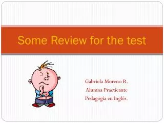 Some Review for the test