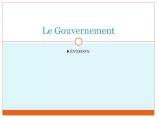 le gouvernement