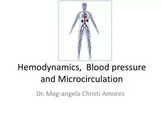 Hemodynamics , Blood pressure and Microcirculation