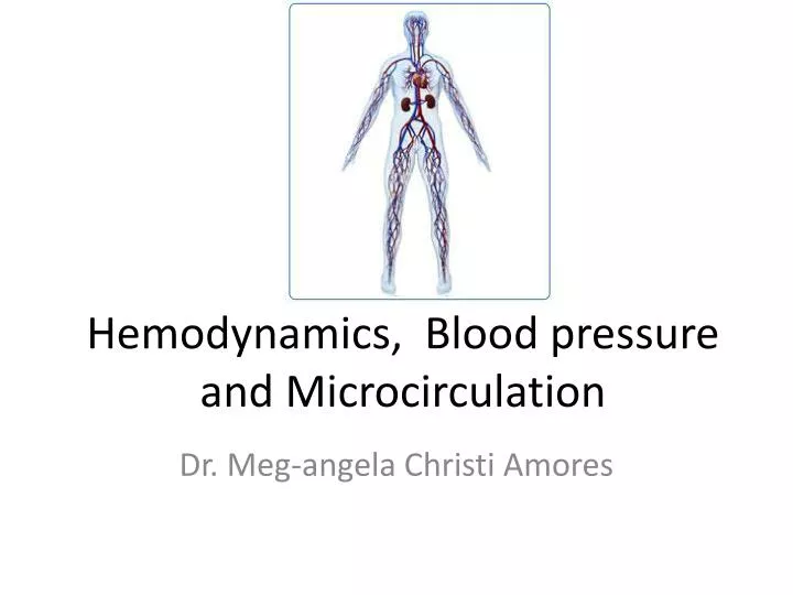 hemodynamics blood pressure and microcirculation