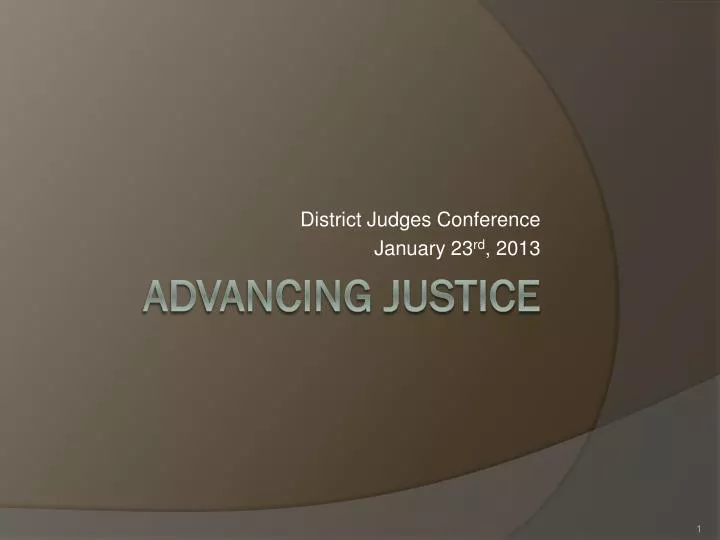 district judges conference january 23 rd 2013