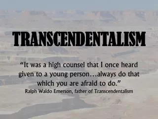 TRANSCENDENTALISM