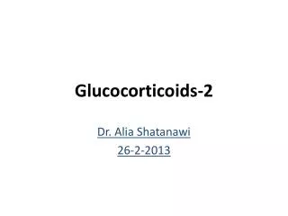 Glucocorticoids-2