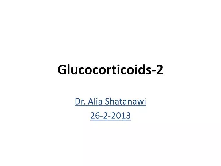glucocorticoids 2